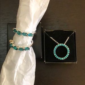 NEW Blue topaz (December birthstone) set.
